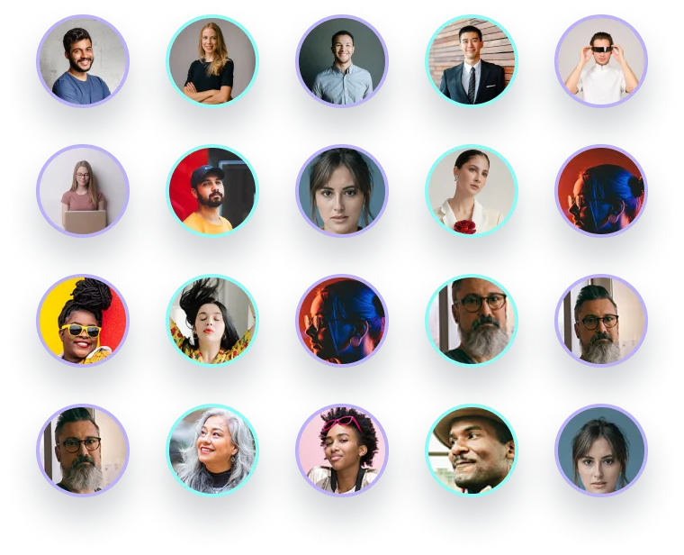 A collage of experienced course mentors